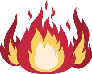 Fire element logo symbol Vector illustration.