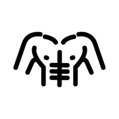 bodybuilding icon or logo isolated sign symbol vector illustration - high quality black style vector icons