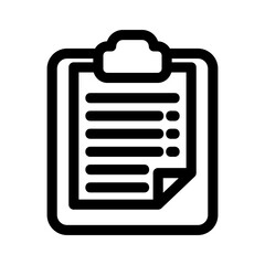 clipboard icon or logo isolated sign symbol vector illustration - high quality black style vector icons