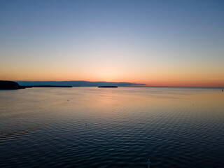 sunset over the sea