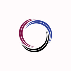 Circle vector logo template design . Circle Icon . Circle silhouette 