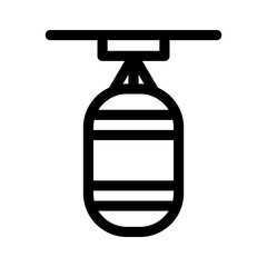 punching bag icon or logo isolated sign symbol vector illustration - high quality black style vector icons