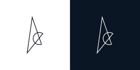 Modern and unique AC logo design