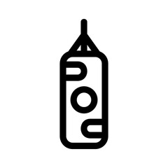 punching bag icon or logo isolated sign symbol vector illustration - high quality black style vector icons