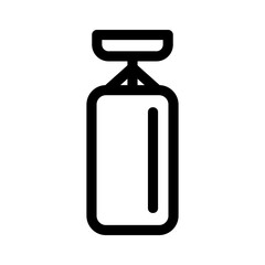 punching bag icon or logo isolated sign symbol vector illustration - high quality black style vector icons