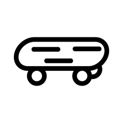 skateboard icon or logo isolated sign symbol vector illustration - high quality black style vector icons
