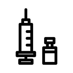 Obraz premium syringe icon or logo isolated sign symbol vector illustration - high quality black style vector icons