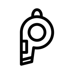 whistle icon or logo isolated sign symbol vector illustration - high quality black style vector icons