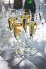 glasses of champagne