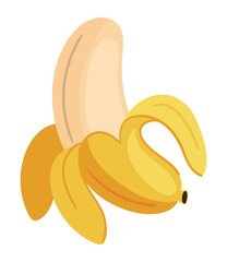 peeled banana fruit icon