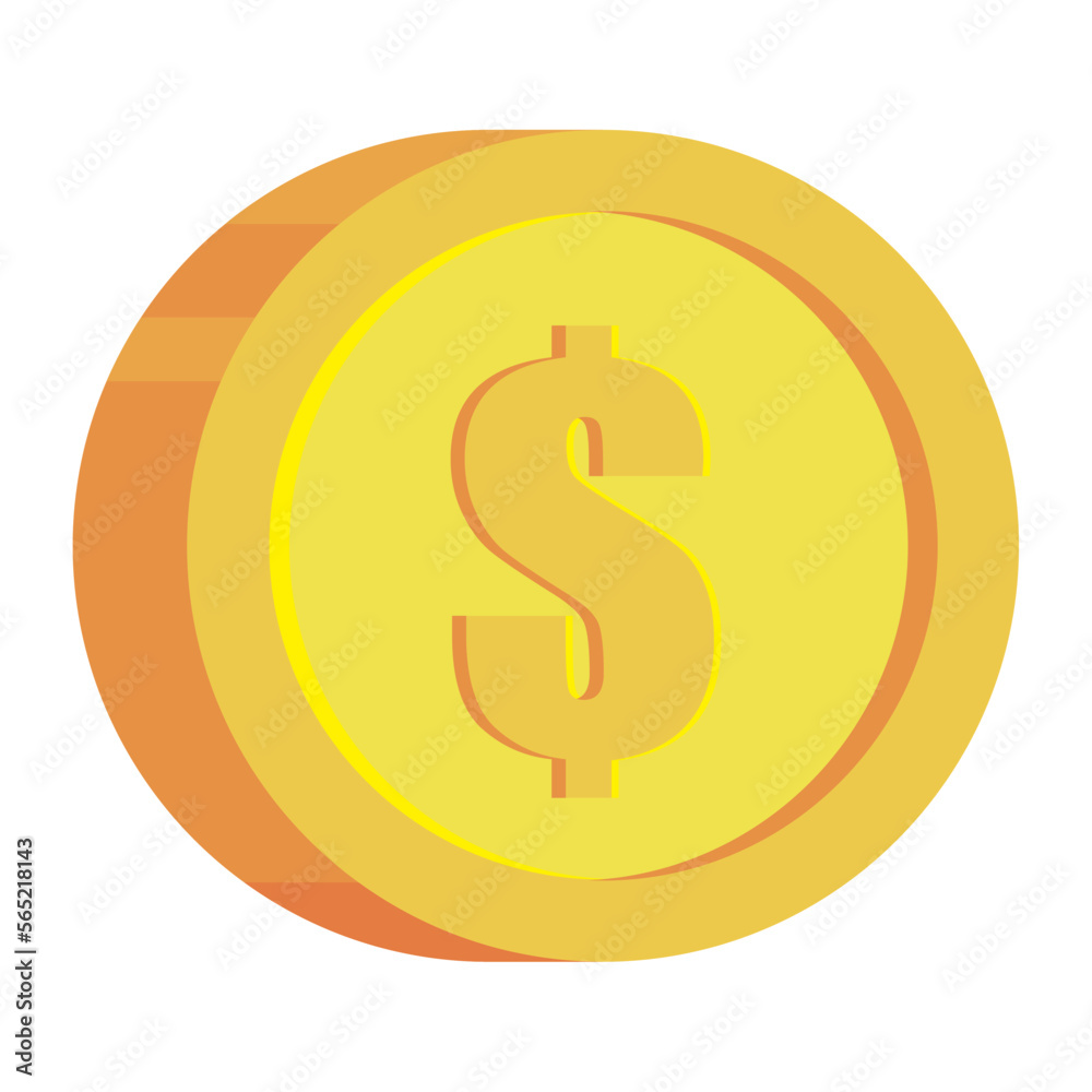 Poster dollar coin money