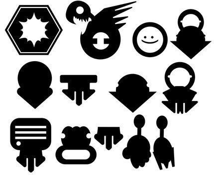 set of icons