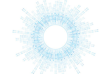 big data visualization binary code and innovation technology abstract background.