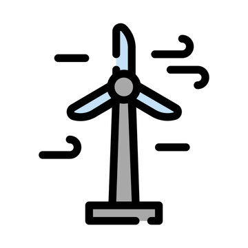 recommend clip art: Turbine line icon