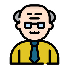 Teacher line icon