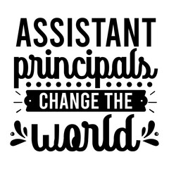 Assistant principals change the world svg