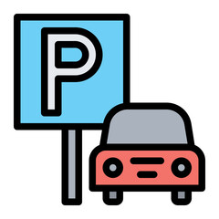 parking line icon