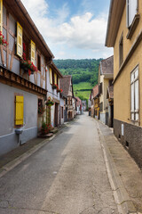 Fototapeta na wymiar City streets Obernai Alsace