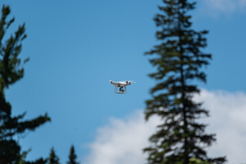 drone in flight
