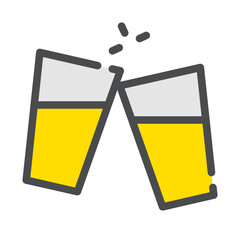 cheers line icon