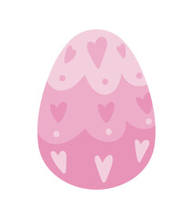 easter pink egg icon