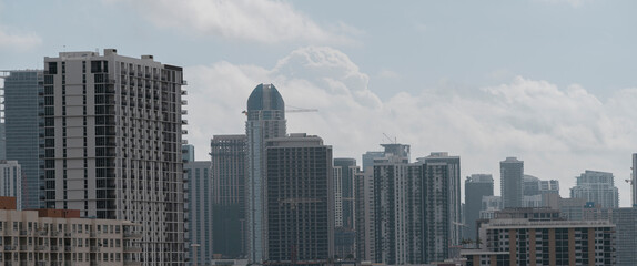 city skyscrapers downtown miami 
