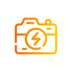 camera flash gradient icon