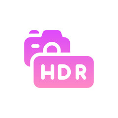 hdr flat gradient icon