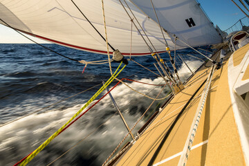 Team Garmin racing in 2015 Sydney to Hobart yacht race.