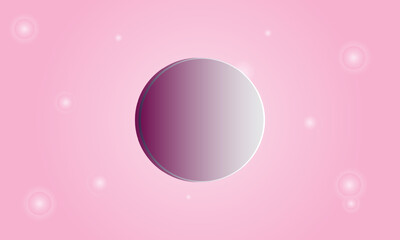 Beautiful circle and colorful abstract background in pink