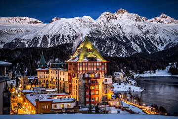St. Moritz at night