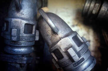 Pipe fittings for gas delivery.