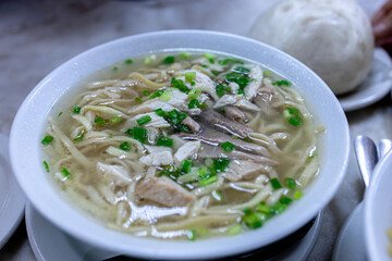 Popular Traditional Filipino noodle soup Mami Noodle