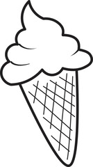 Illustration of ice cream cone