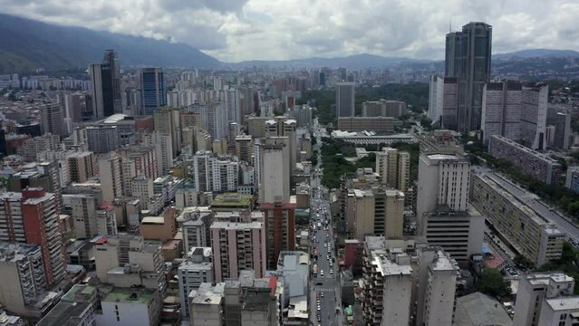 City ​​of Caracas Venezuela From The Sky