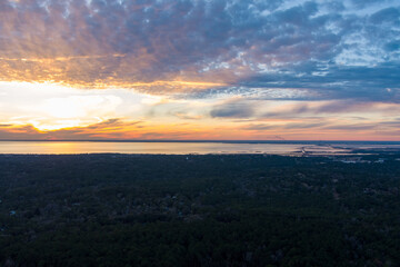 sunset over daphne, alabama 