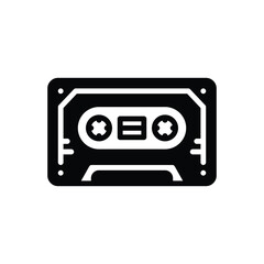 Black solid icon for disk