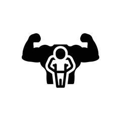 Black solid icon for becomes