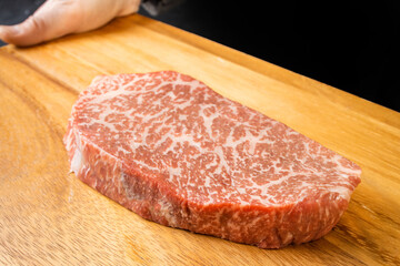 グリルステーキ Thick cut luxury fresh beef steak