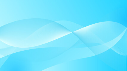 Abstract pastel blue wavy modern style background.
