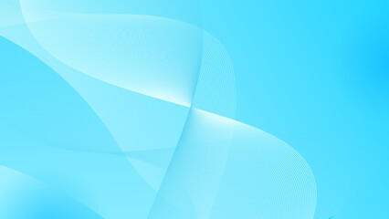 Abstract pastel blue wavy modern style background.