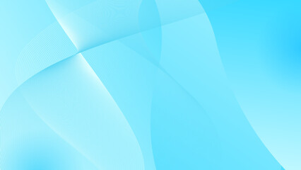 Naklejka premium Abstract pastel blue wavy modern style background.