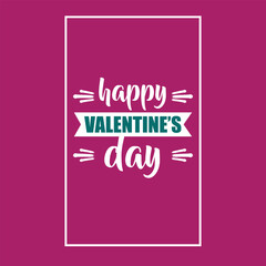 Happy valentines day typography tshirt design