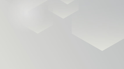 Vector abstract light grey hexagon background. Light and shadow vector.