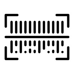 Barcode line icon