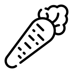 carrot line icon