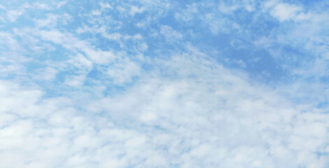 blue sky background with white clouds. 