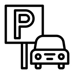 parking line icon