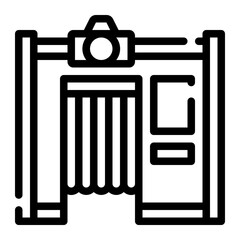 photo booth line icon