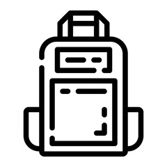 School Bag line icon